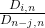 \frac{D_{i,n}}{D_{n-j,n}}